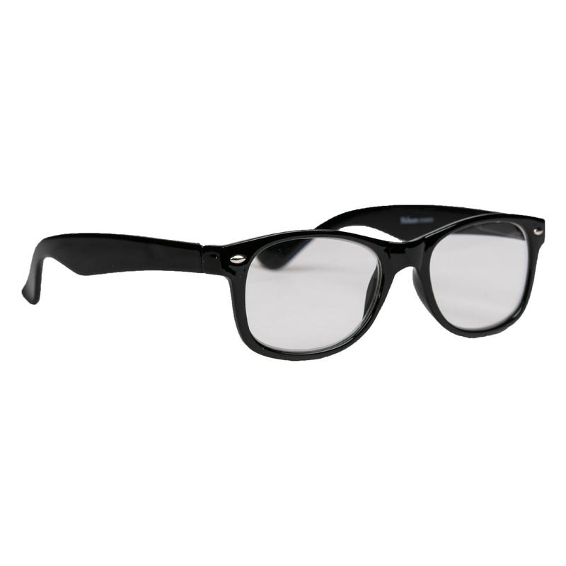 Melleson Eyewear Leesbril wayfarer glans zwart +1.00