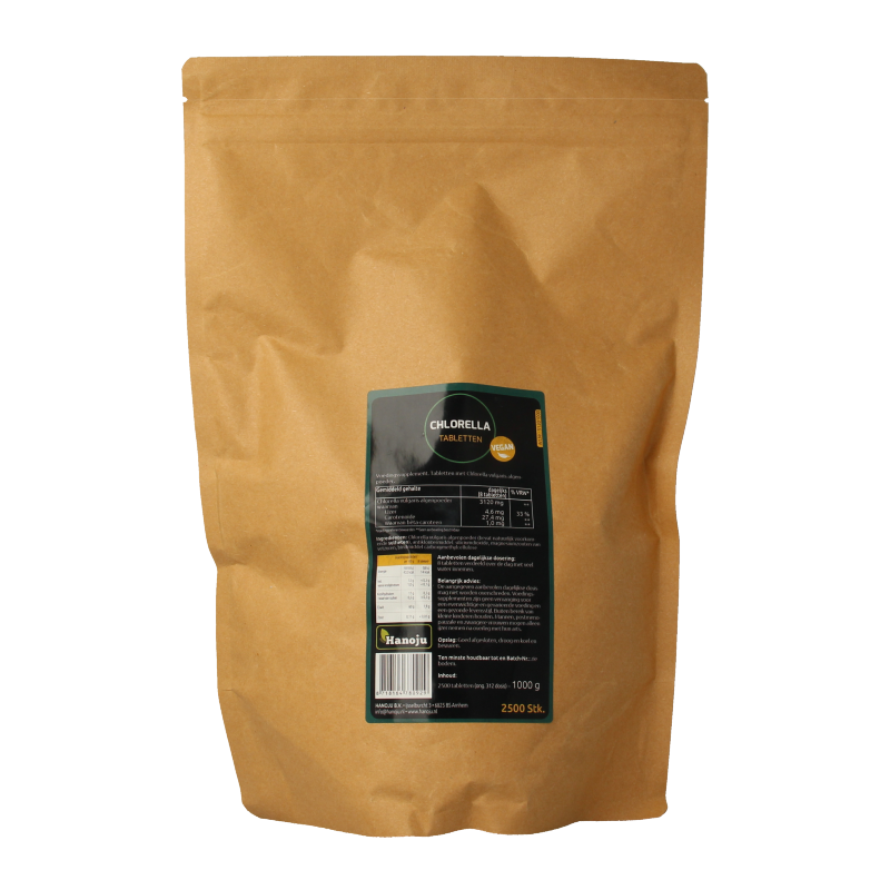Hanoju Chlorella tabletten papier zak - Afbeelding 2
