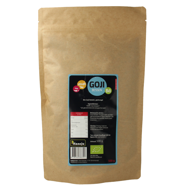 Hanoju Goji bessen zongedroogd bio - Afbeelding 2
