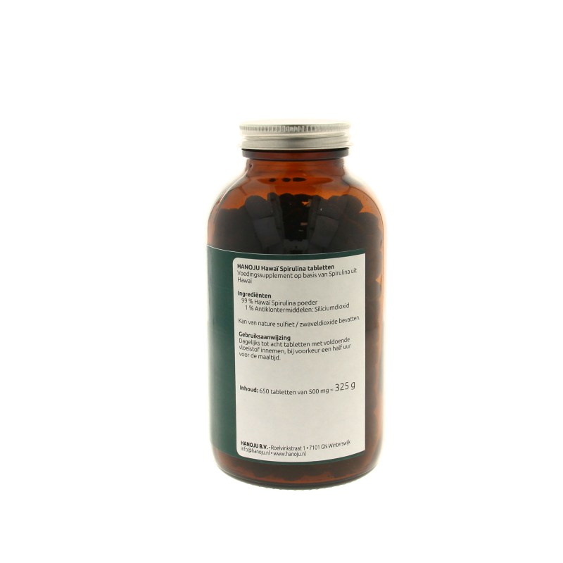 Hanoju Spirulina Hawaiiaans 500mg - Afbeelding 2
