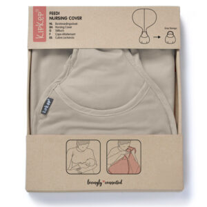 KipKep Feedi borstvoedingsdoek cookie beige katoen