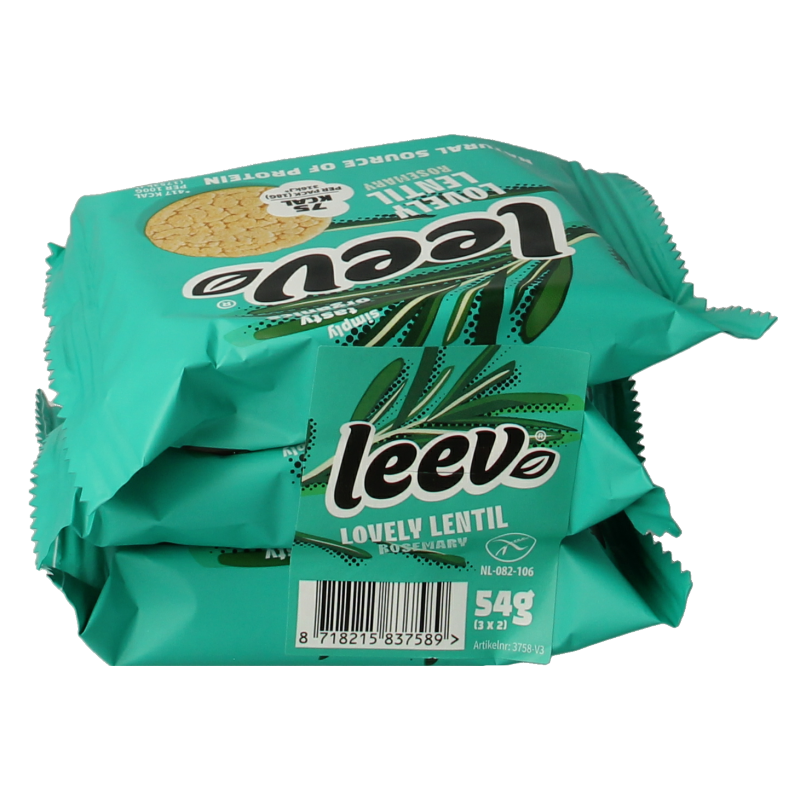 Leev Lovely lentil cakes rosemary bio - Afbeelding 3