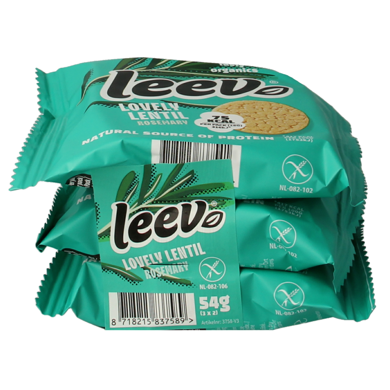 Leev Lovely lentil cakes rosemary bio - Afbeelding 5