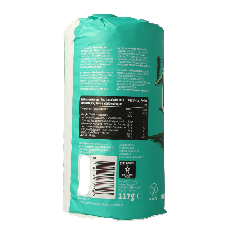 Leev Lovely lentil cakes rosemary bio - Afbeelding 2
