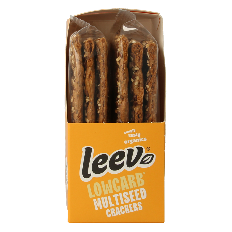 Leev Lowcarb crackers multiseed bio - Afbeelding 4