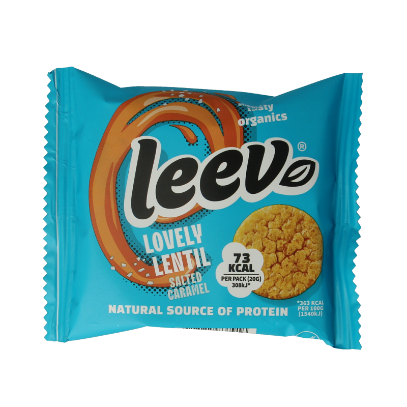 Leev Lovely lentil cakes caramel bio