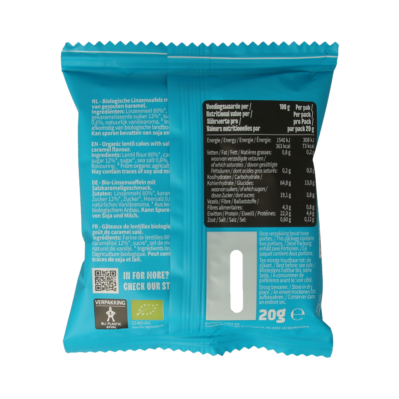 Leev Lovely lentil cakes caramel bio - Afbeelding 2