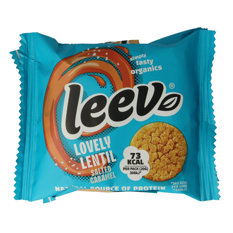 Leev Lovely lentil cakes caramel bio