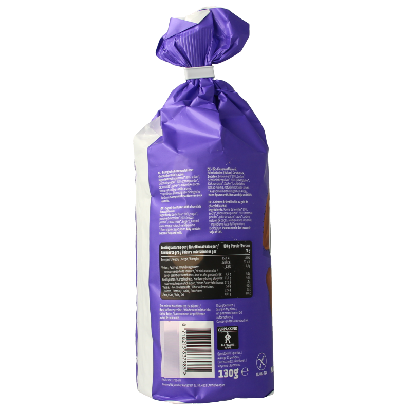 Leev Lovely lentil cakes cacao bio - Afbeelding 2