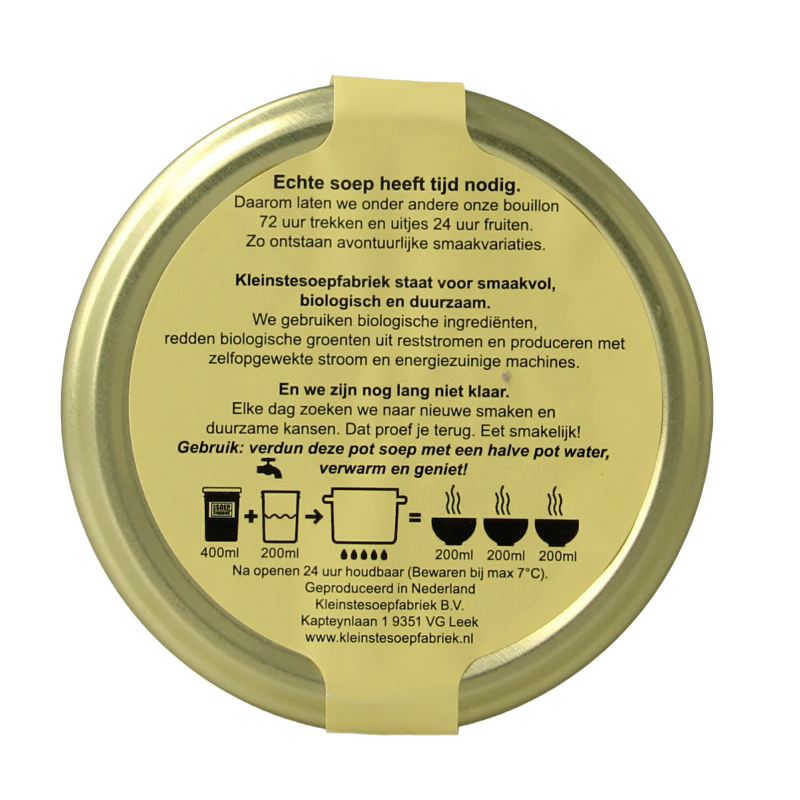 Kleinstesoepfabriek Pure tomatensoep bio - Afbeelding 2