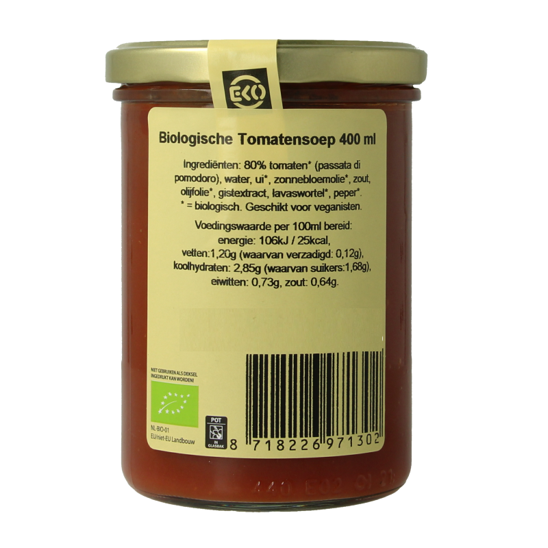 Kleinstesoepfabriek Pure tomatensoep bio - Afbeelding 3
