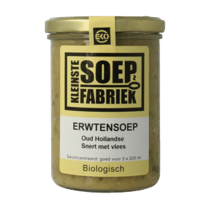 Kleinstesoepfabriek Erwtensoep/snert met vlees bio
