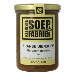 Kleinstesoepfabriek Franse uiensoep vegetarisch bio