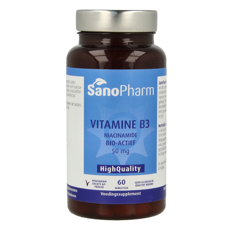 SanoPharm Vitamine B3 niacinamide 50mg