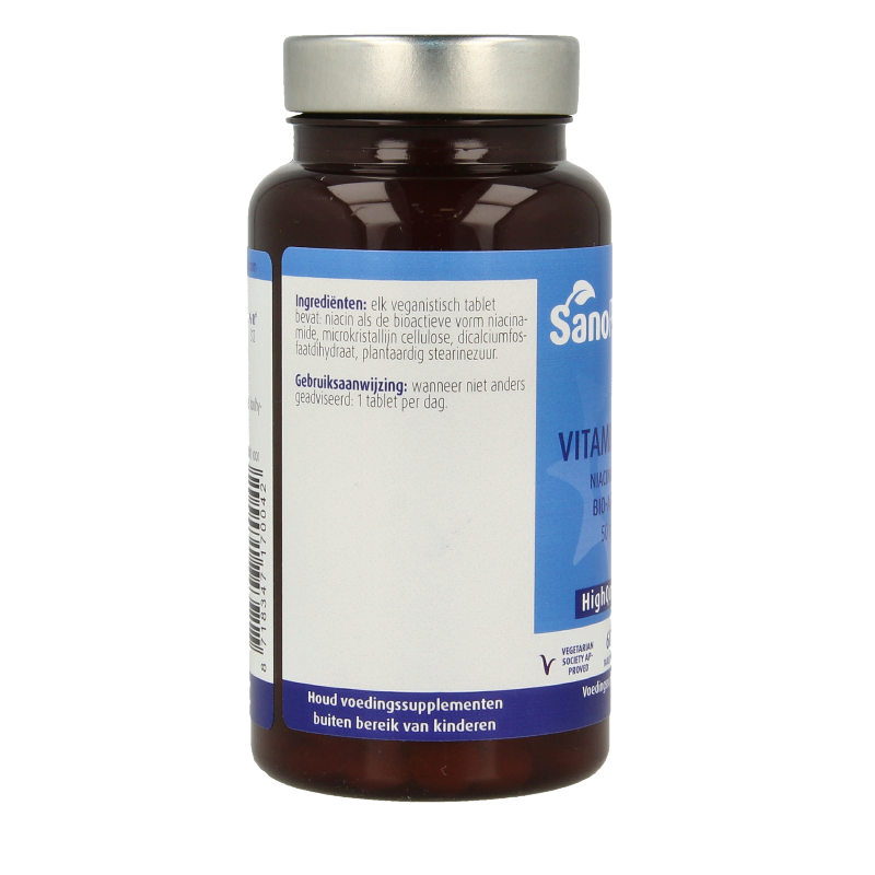 SanoPharm Vitamine B3 niacinamide 50mg - Afbeelding 4