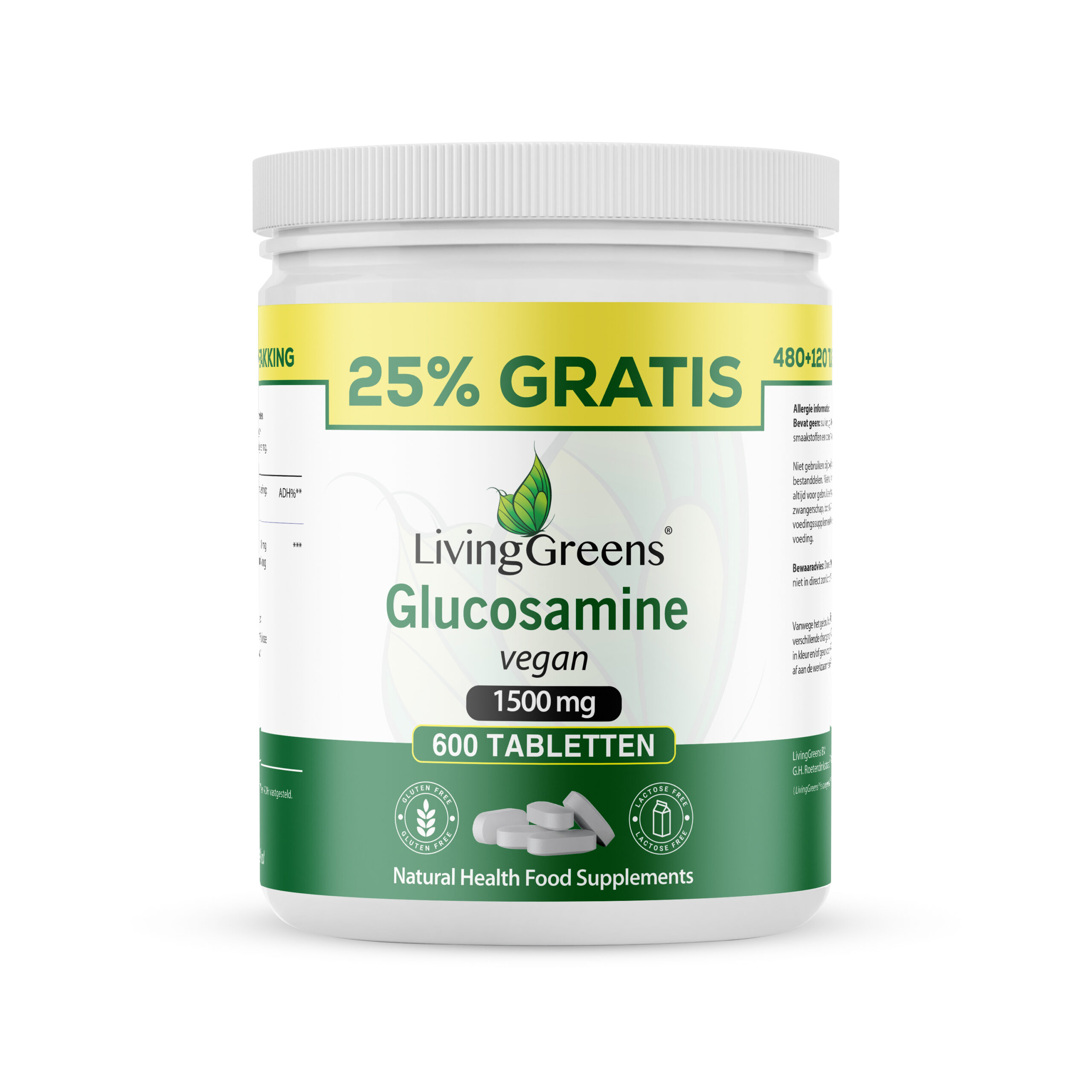 Livinggreens Glucosamine vegan voordeelverpakking