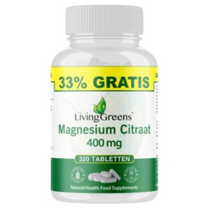 Livinggreens Magnesium citraat 400mg voordeelverpakking