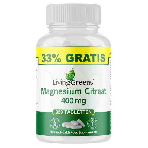 Livinggreens Magnesium citraat 400mg voordeelverpakking