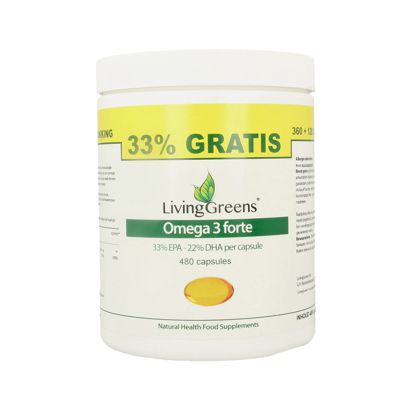 Livinggreens Omega 3 forte voordeelverpakking