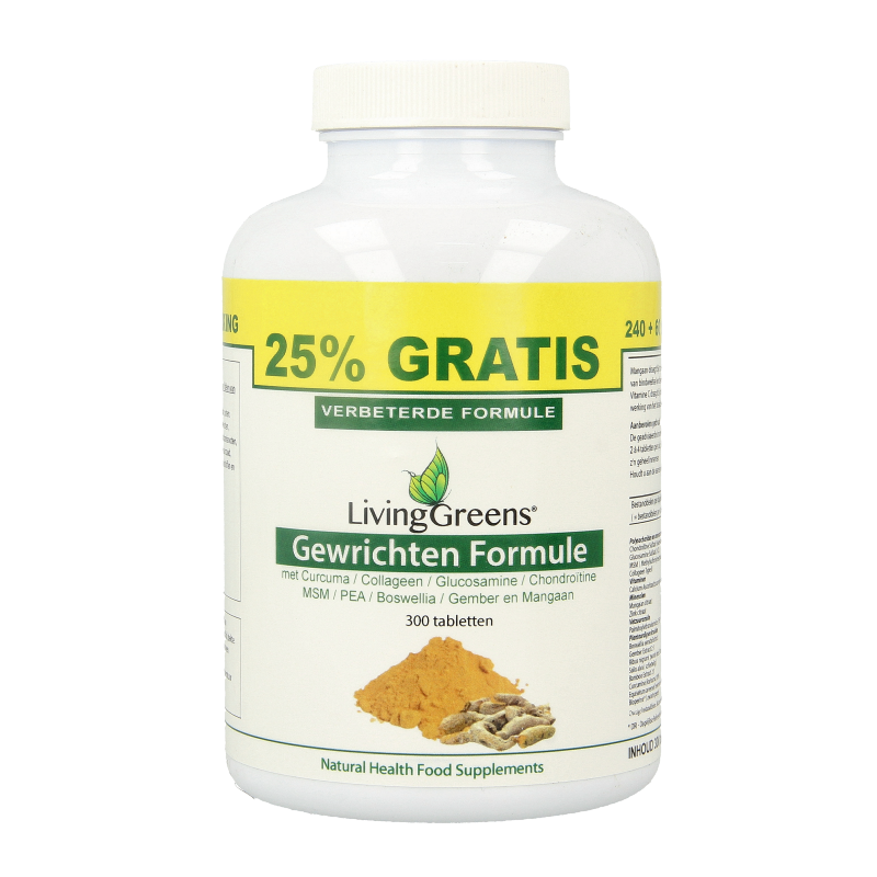 Livinggreens Gewrichten formule curcuma & collageen complex