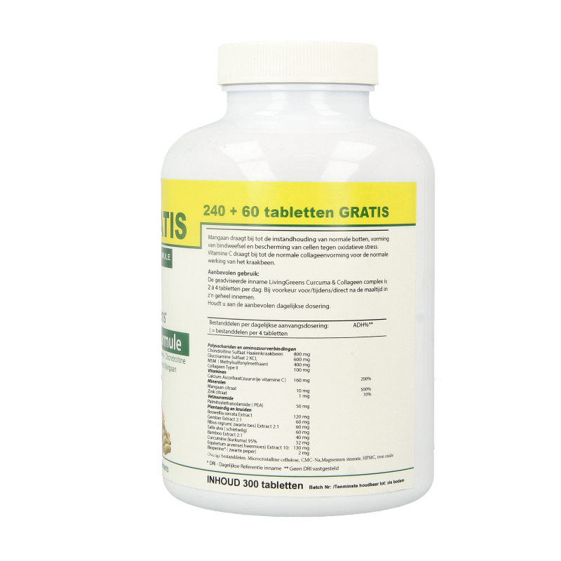 Livinggreens Gewrichten formule curcuma & collageen complex - Afbeelding 3