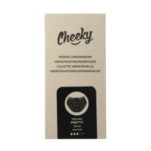 Cheeky Wipes Menstruatie ondergoed Feeling Pretty zw maat 38-40