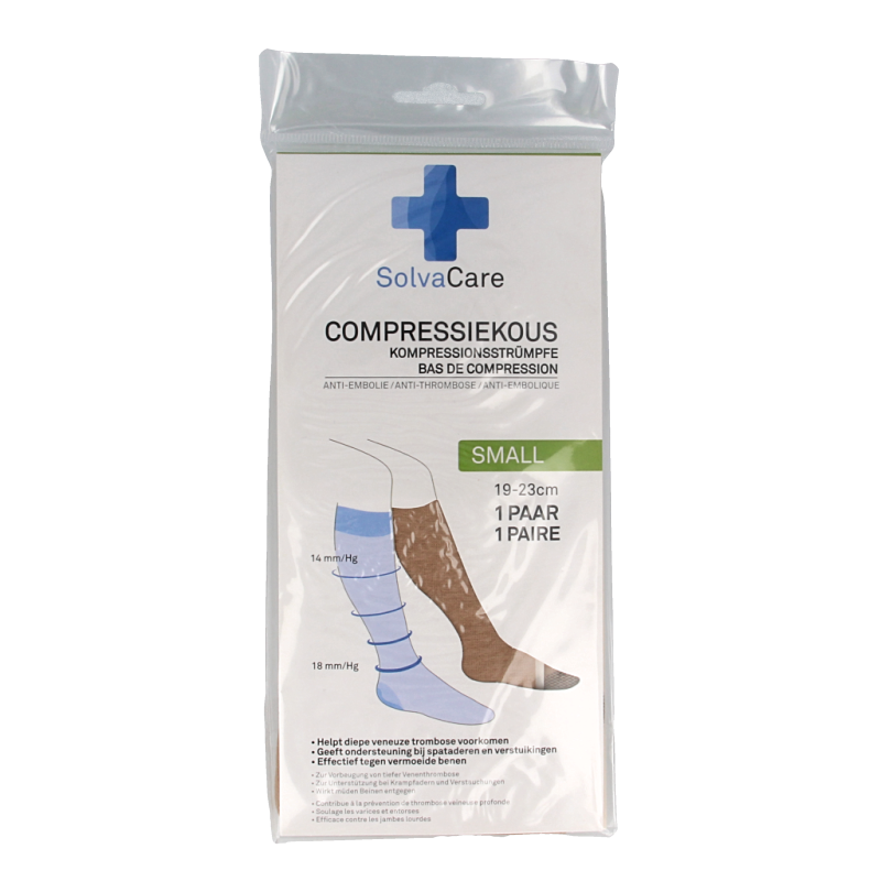 Solvacare Compressiekous beige S 19 - 23 cm