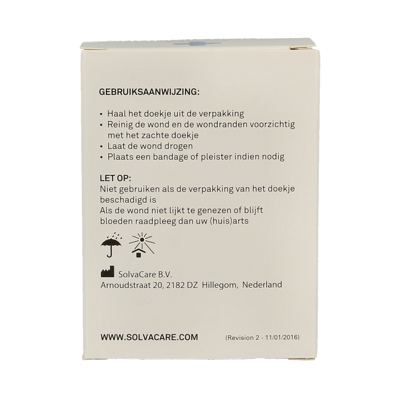 Solvacare Wondreinigingsdoekjes steriel - Afbeelding 3