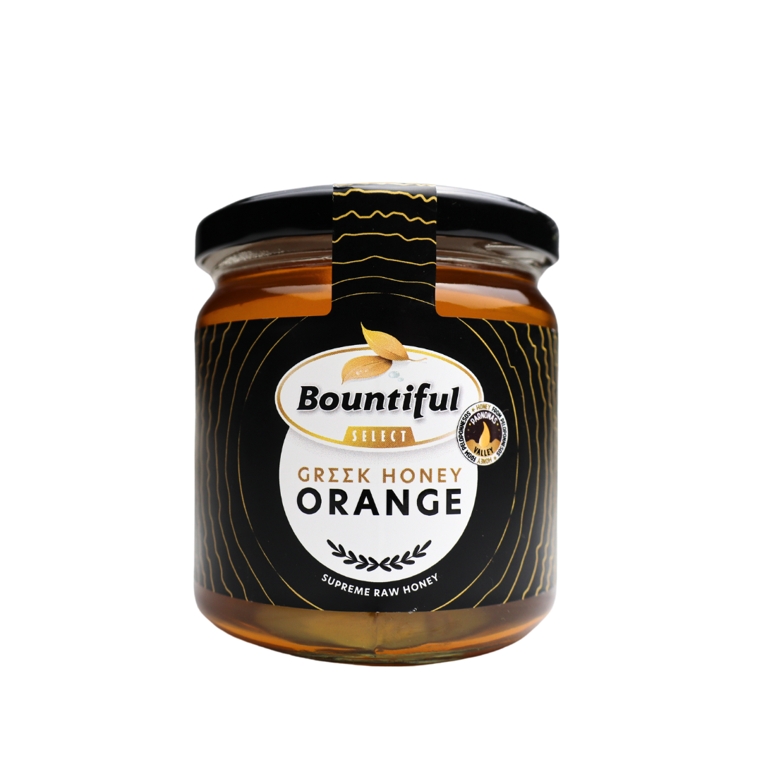 Bountiful select Griekse rauwe honing orange/sinaasappel