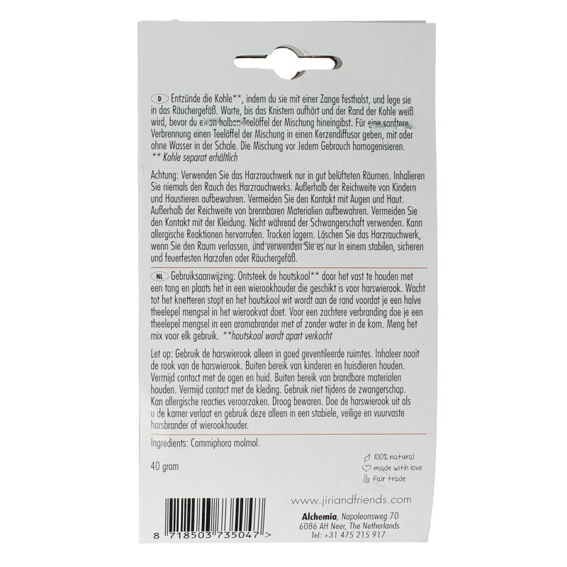 Jiri & Friends Harswierook myrrh from Somalia - Afbeelding 3
