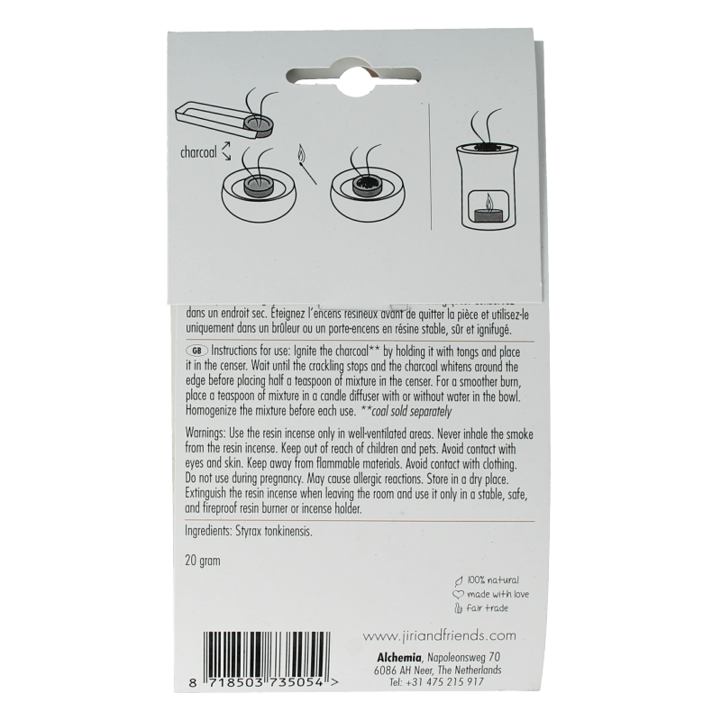 Jiri & Friends Harswierook benzoin Siam - Afbeelding 2