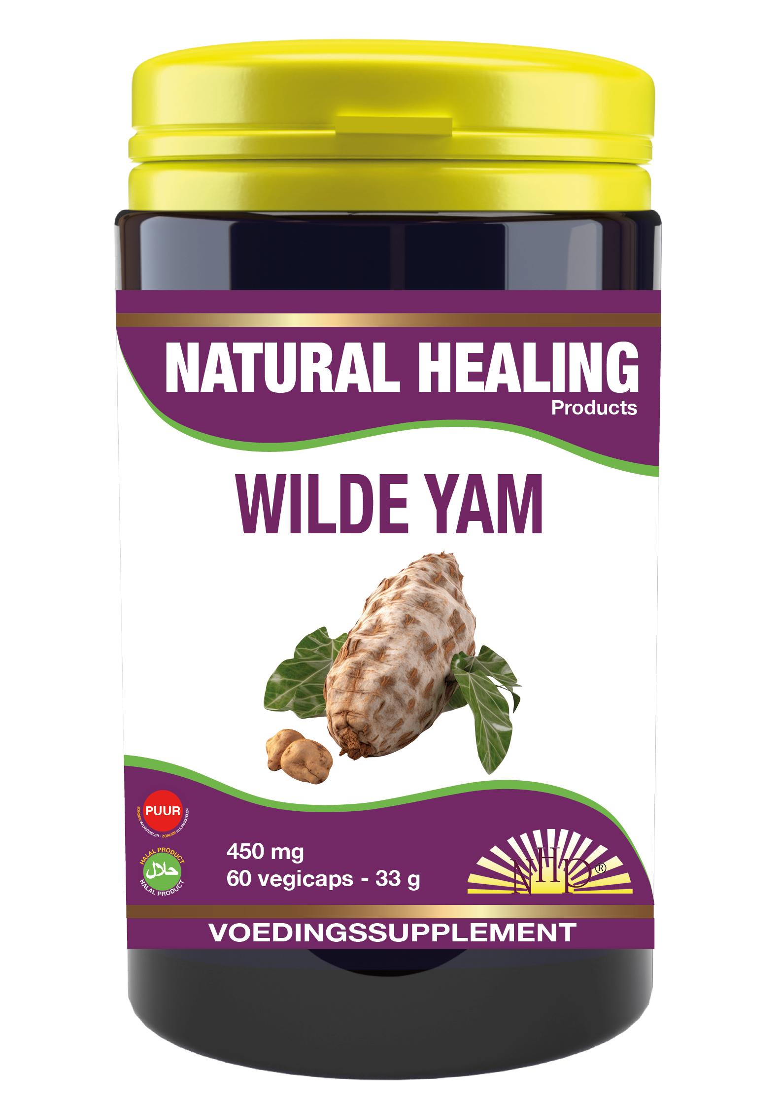 NHP Wilde yam 450mg puur