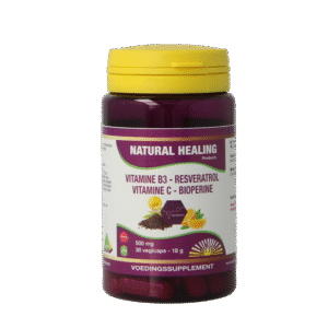 NHP Vit B3 Resveratrol vitamine C bioperine