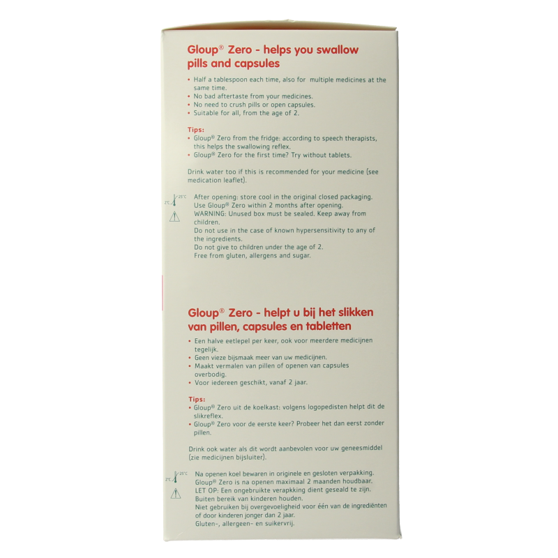 Gloup Zero medicatie inname gel framboos - Afbeelding 4