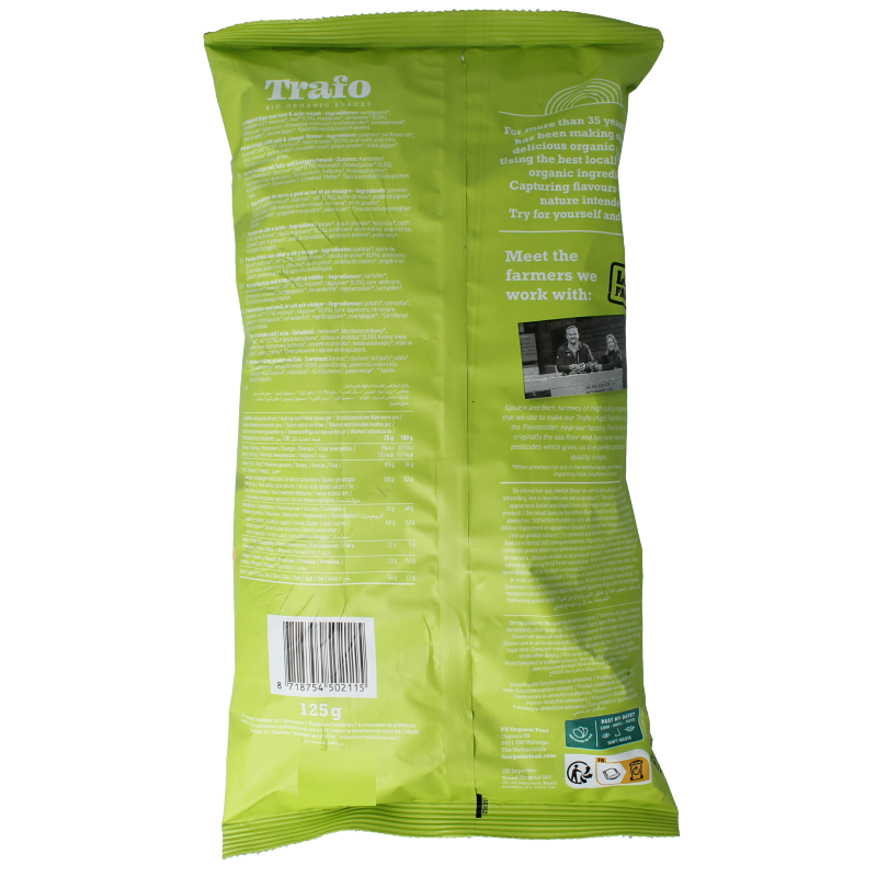 Trafo Chips handcooked salt & vinegar bio - Afbeelding 2