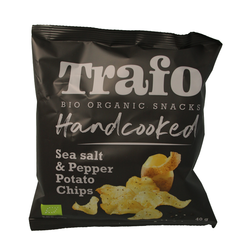 Trafo Chips handcooked zout en peper bio