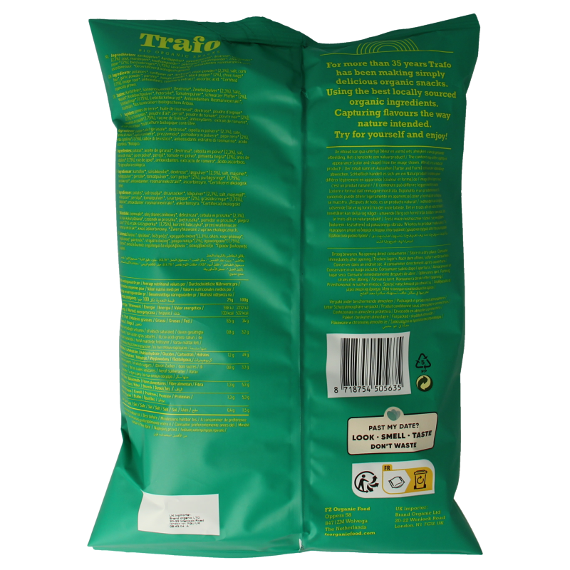 Trafo Chips handcooked sour cream & onion bio - Afbeelding 2