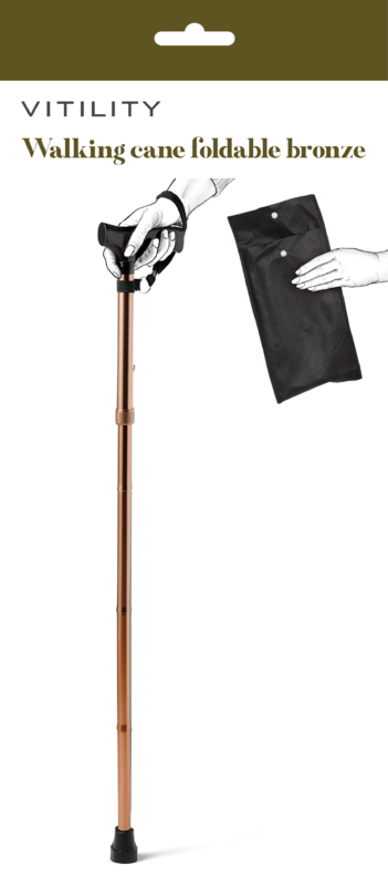 Vitility Wandelstok opvouwbaar brons