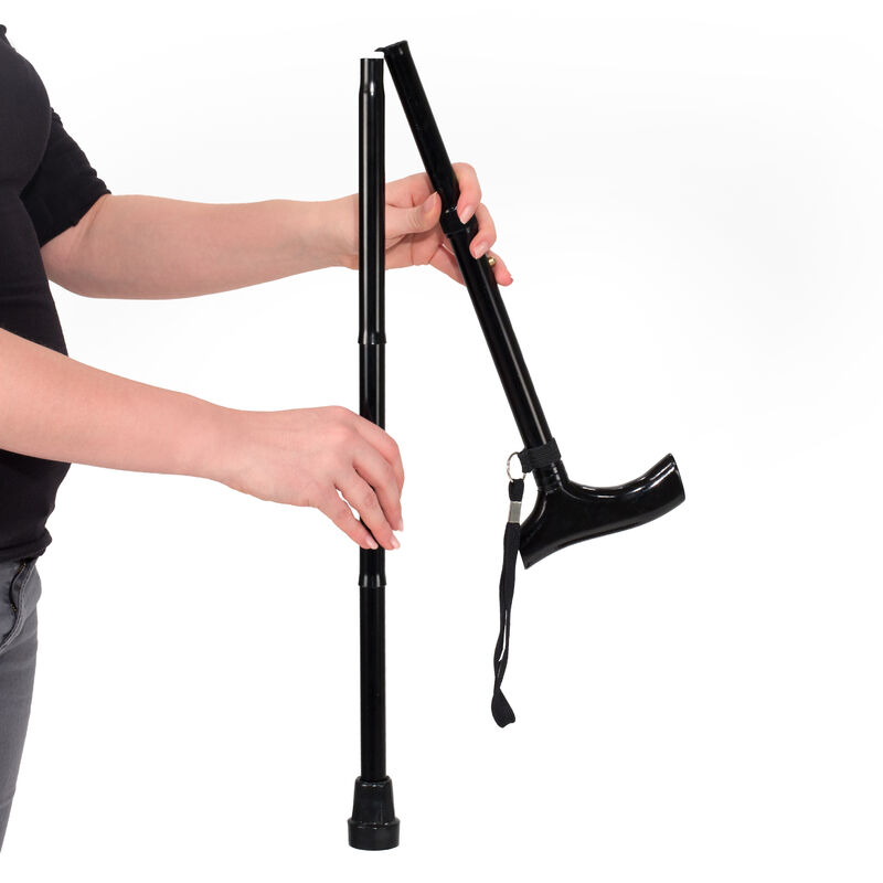Vitility Wandelstok opvouwbaar zwart - Afbeelding 2