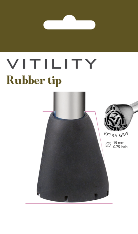 Vitility Rubberdop voor wandelstok