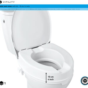 Vitility Toiletverhoger met deksel