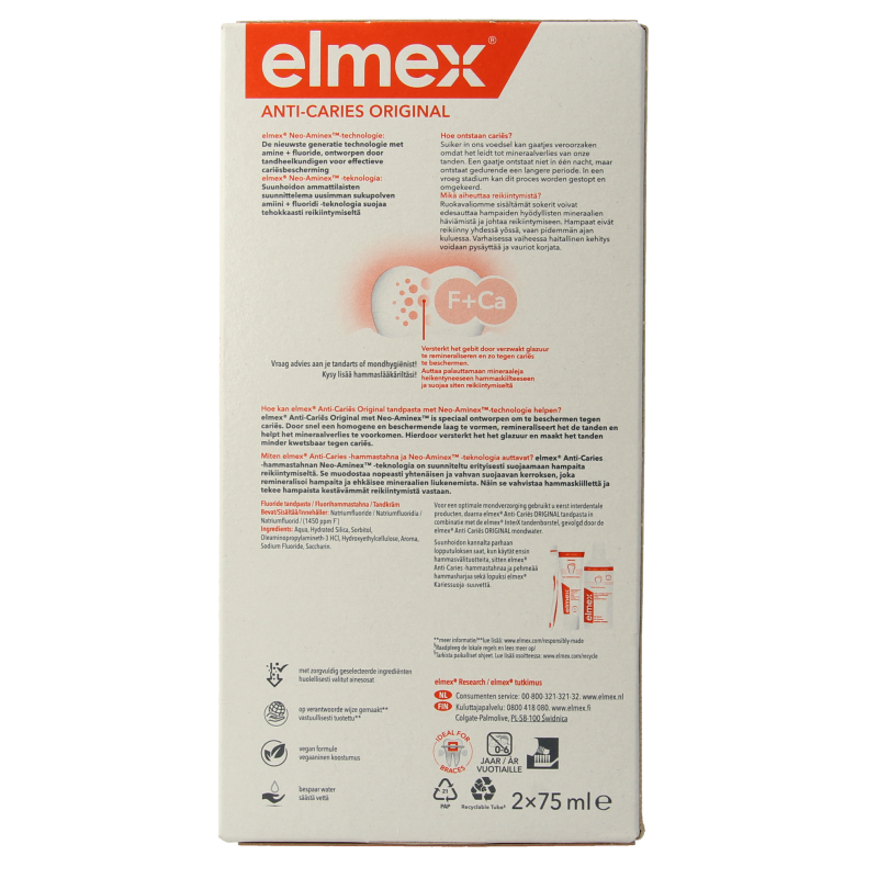 Elmex Tandpasta anti caries original - Afbeelding 3