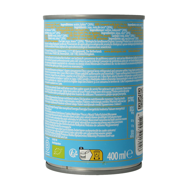 Amaizin Cocosmelk light bio - Afbeelding 3