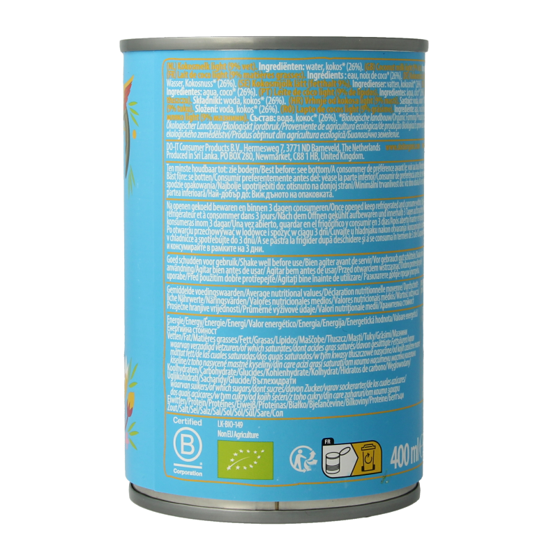 Amaizin Cocosmelk light bio - Afbeelding 4
