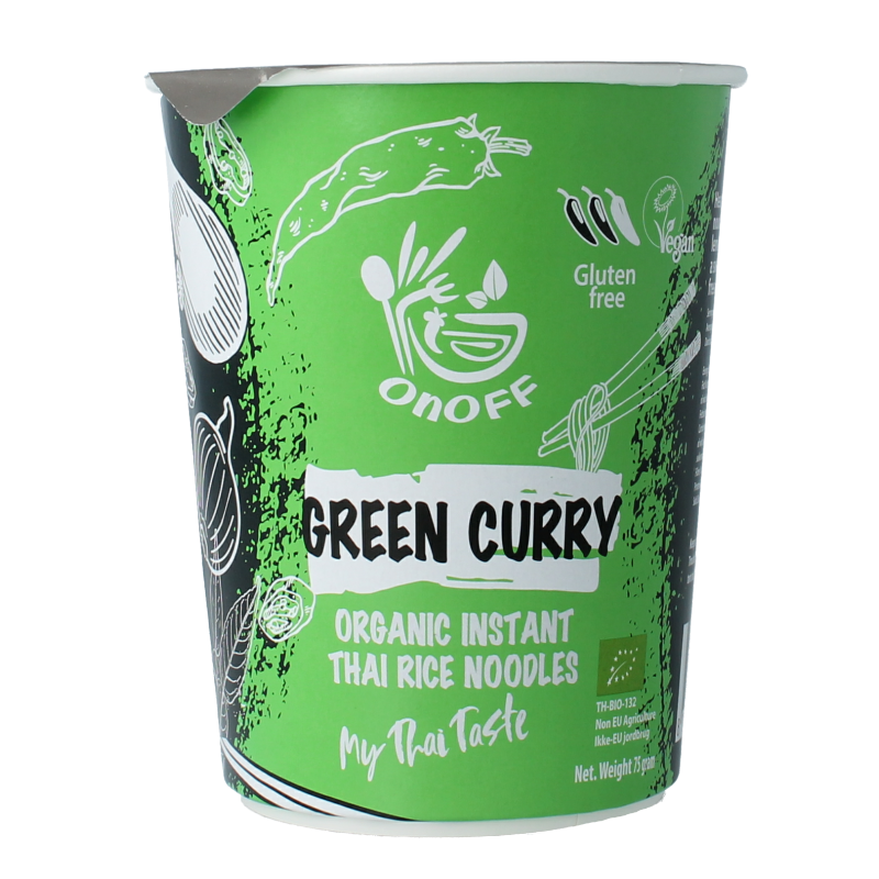Onoff Instant noodlesoup green curry bio