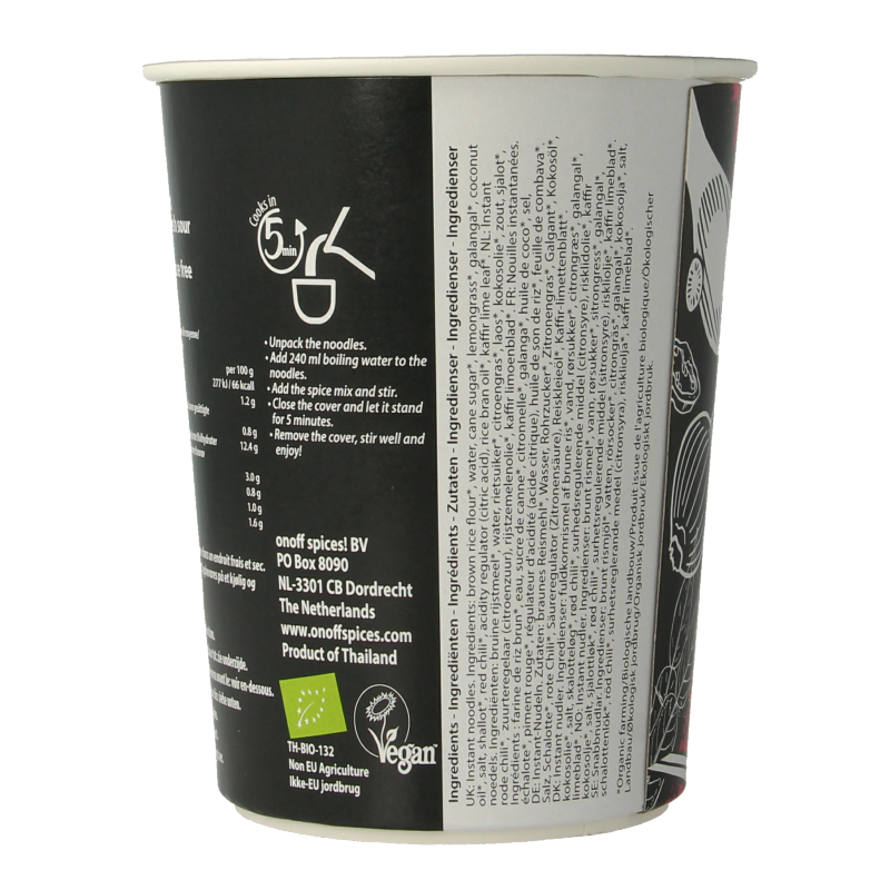 Onoff Instant noodlesoup tom kha bio - Afbeelding 2