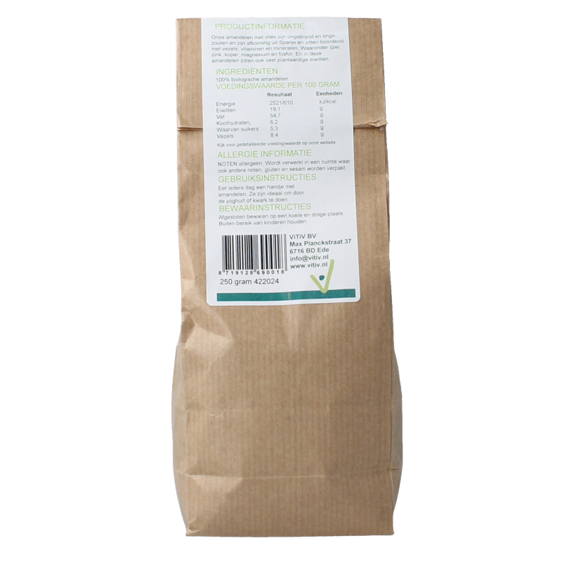 Vitiv Amandelen met vlies bio - Afbeelding 2