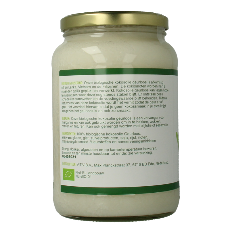 Vitiv Kokosolie geurloos bio - Afbeelding 2