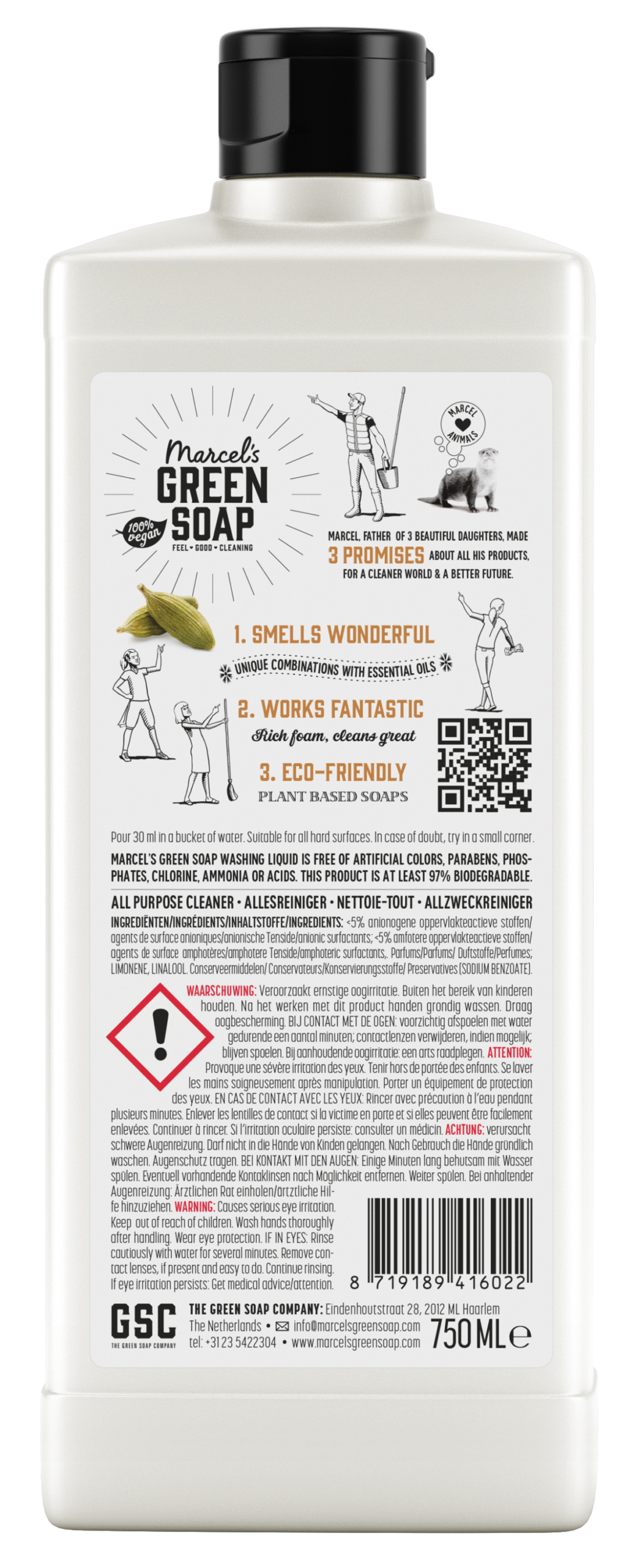 Marcel's Green Soap Allesreiniger sandelhout & kardemom - Afbeelding 2