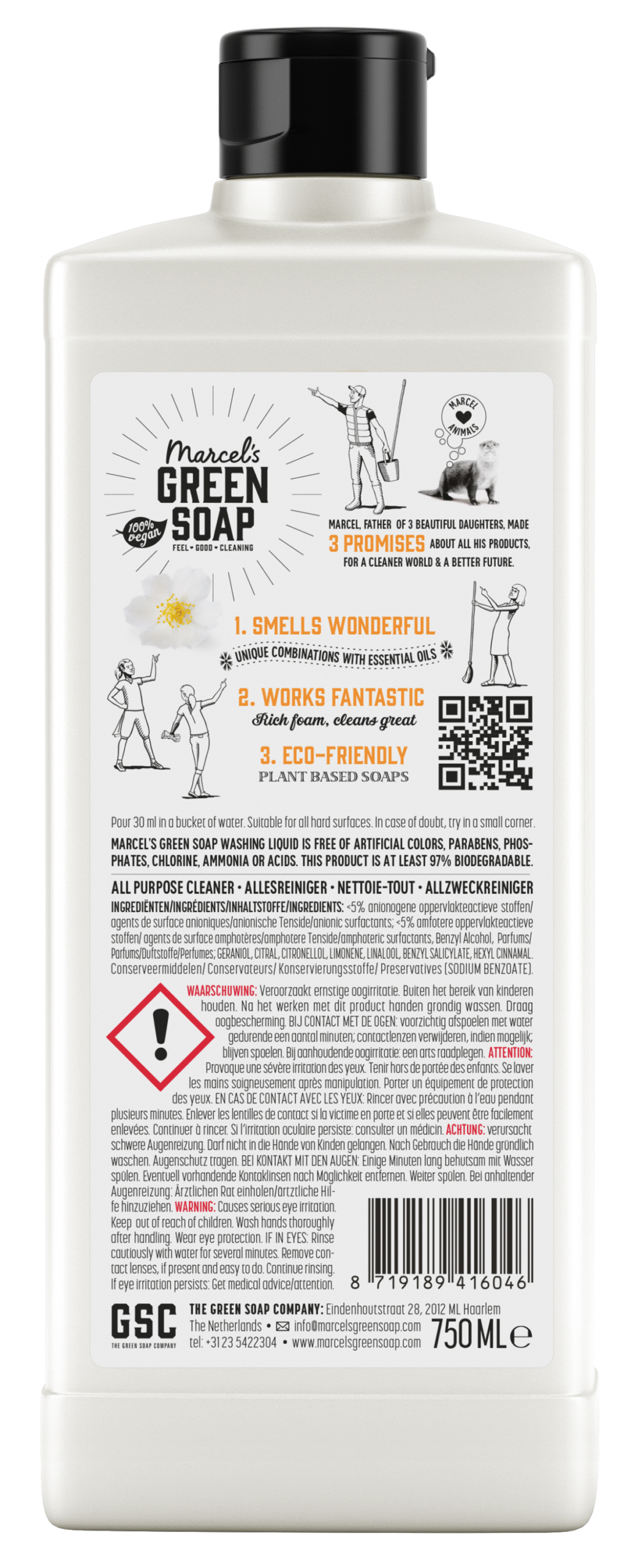 Marcel's Green Soap Allesreiniger sinaasappel & jasmijn - Afbeelding 2